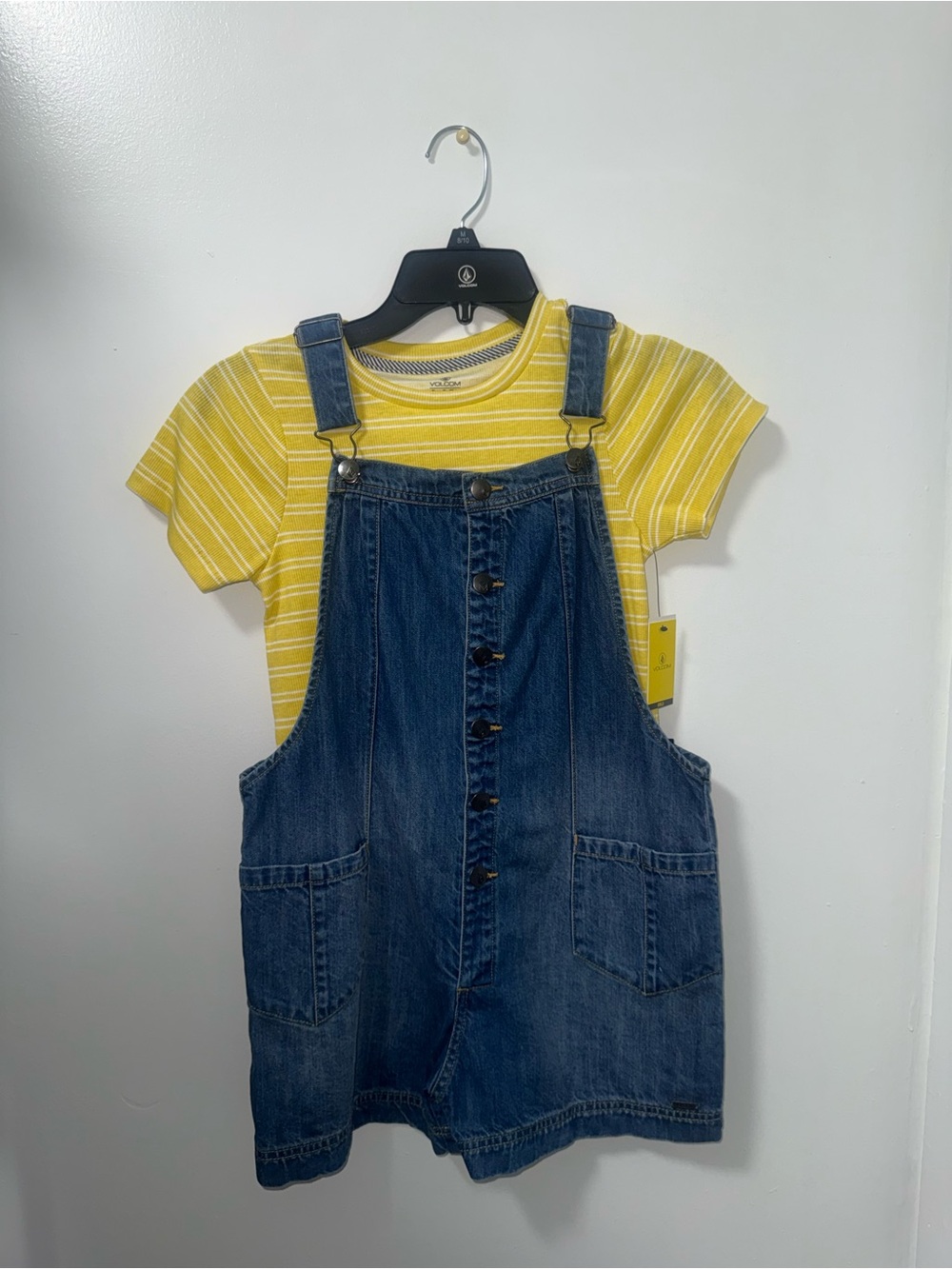 Yellow Striped Short Sleeve Tee by